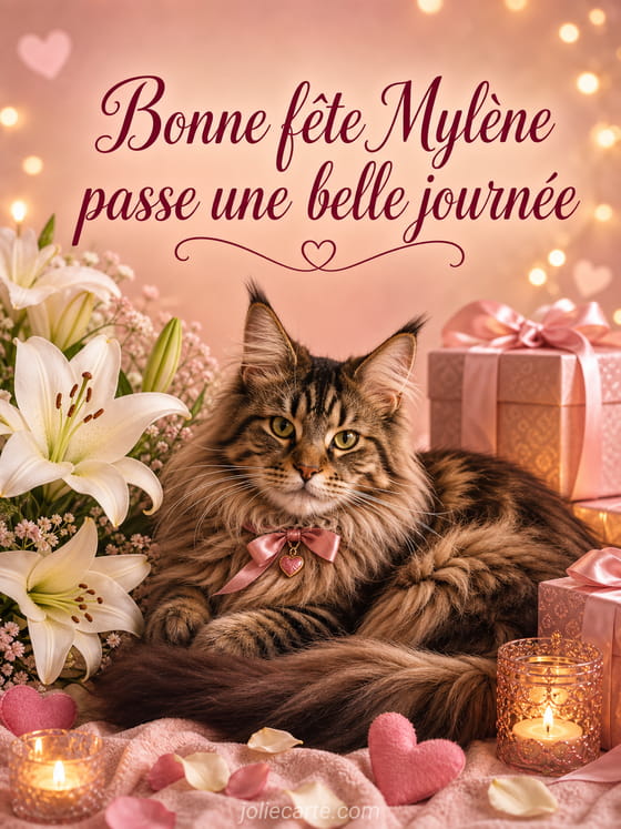 Carte bonne fĂȘte MylĂšne
