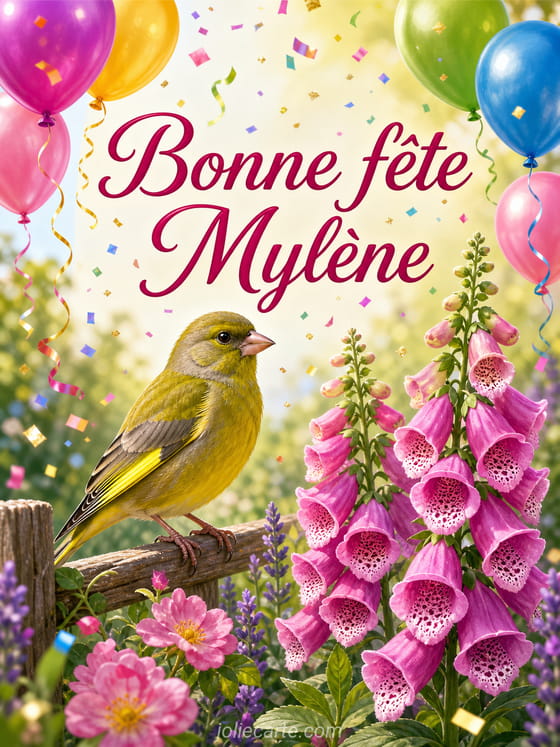 Carte bonne fĂȘte MylĂšne