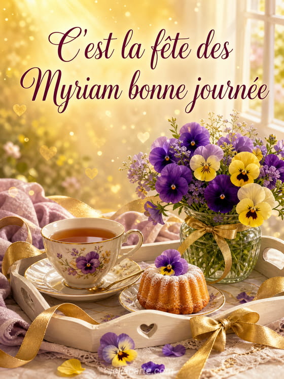 Carte bonne fête Myriam