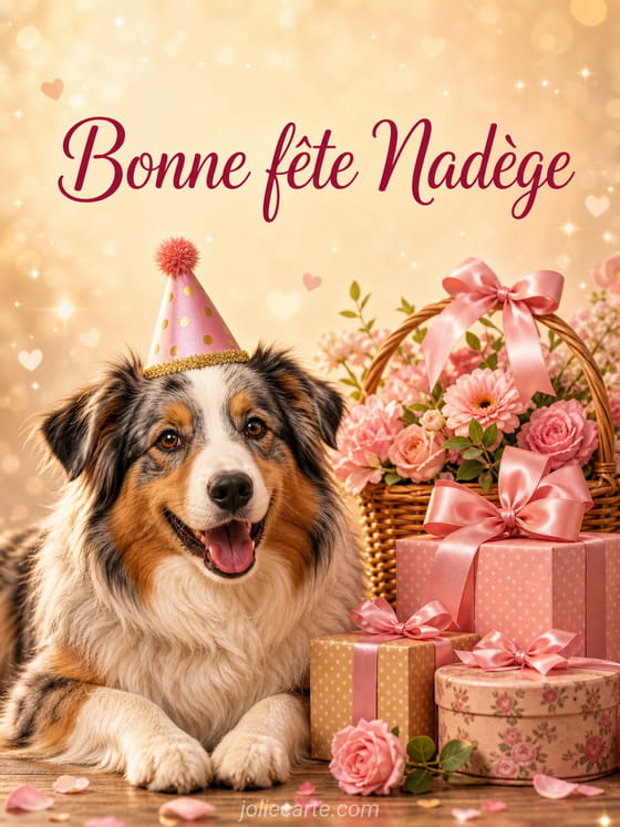 Carte bonne fête Nadège