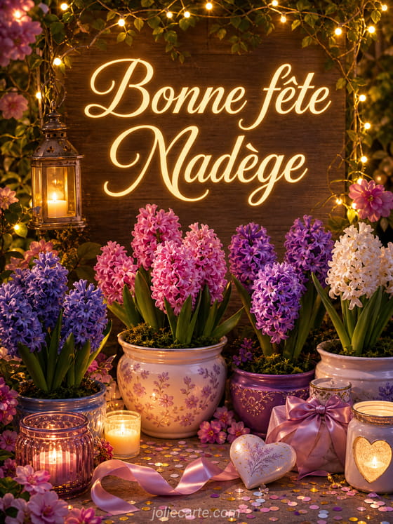 Carte bonne fête Nadège