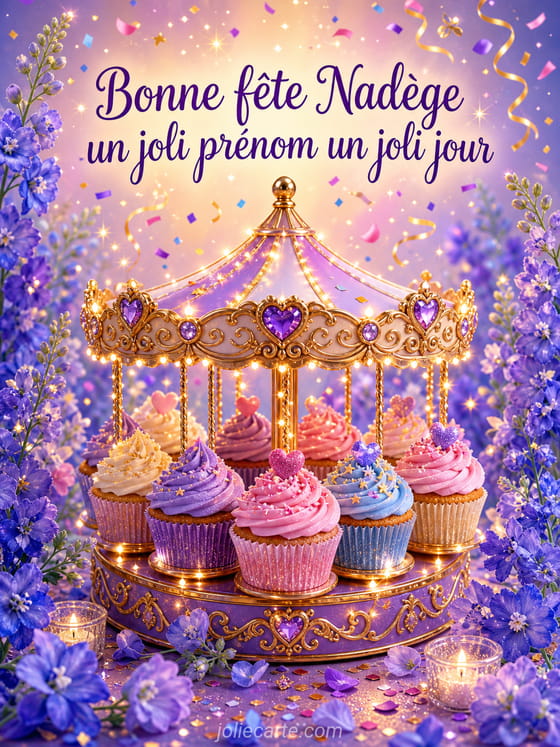 Carte bonne fête Nadège