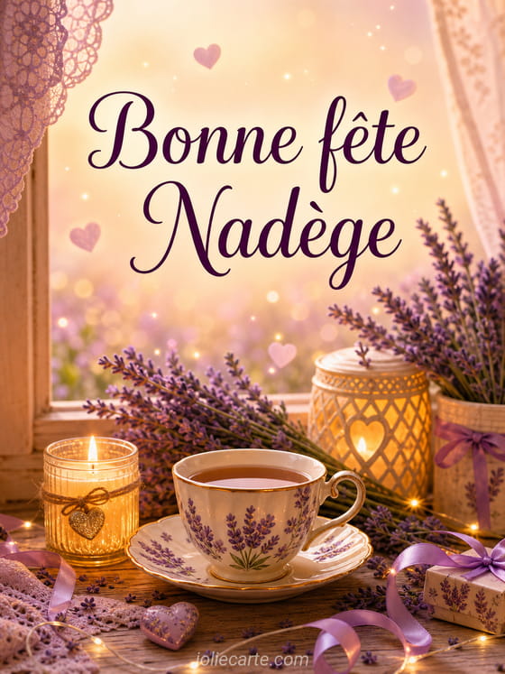 Carte bonne fête Nadège