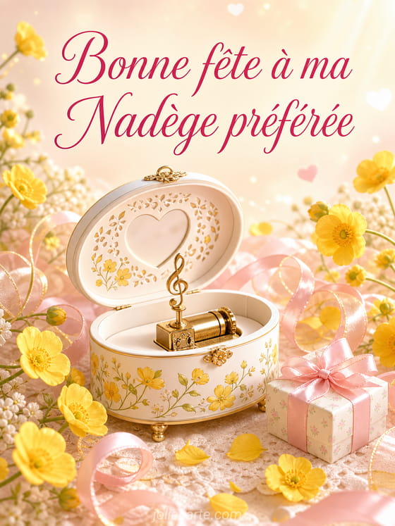 Carte bonne fête Nadège