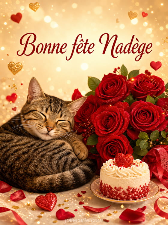 Carte bonne fête Nadège
