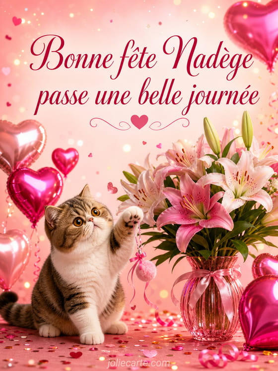 Carte bonne fête Nadège