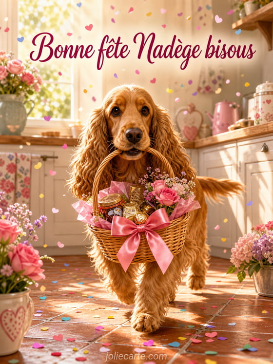 Carte bonne fête Nadège