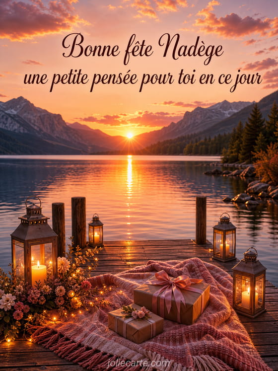 Carte bonne fête Nadège