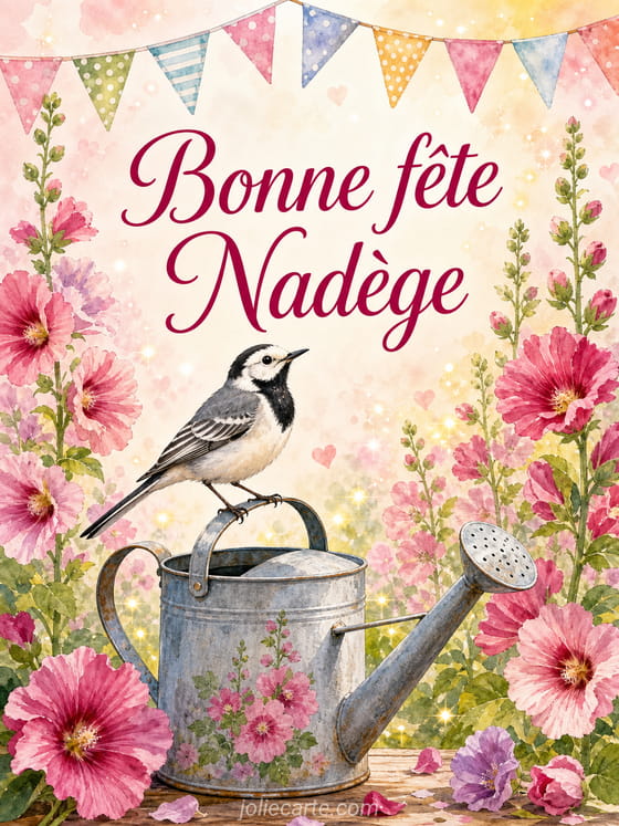Carte bonne fête Nadège