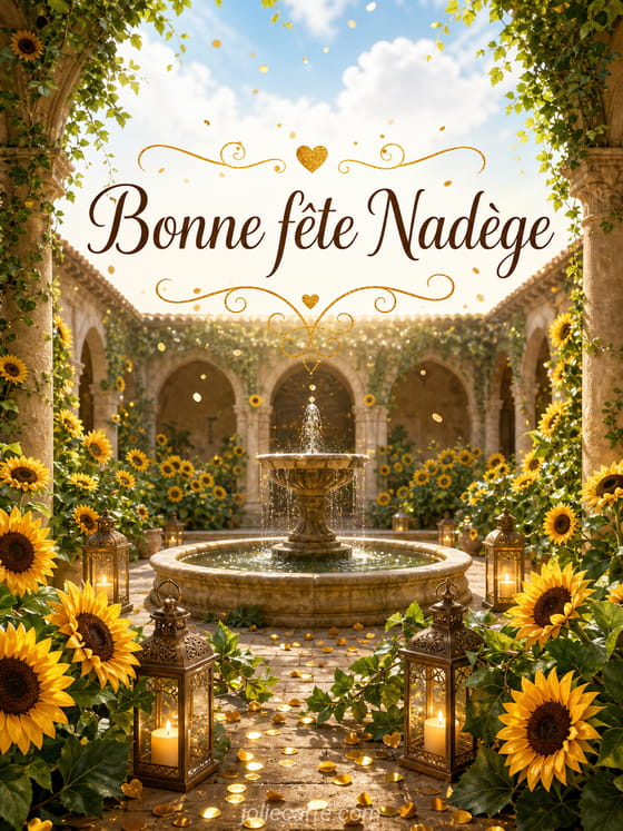 Carte bonne fête Nadège