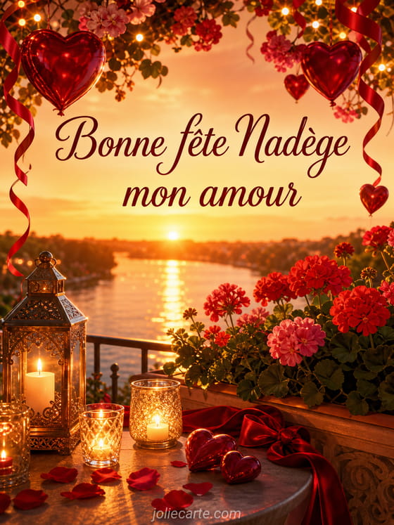 Carte bonne fête Nadège