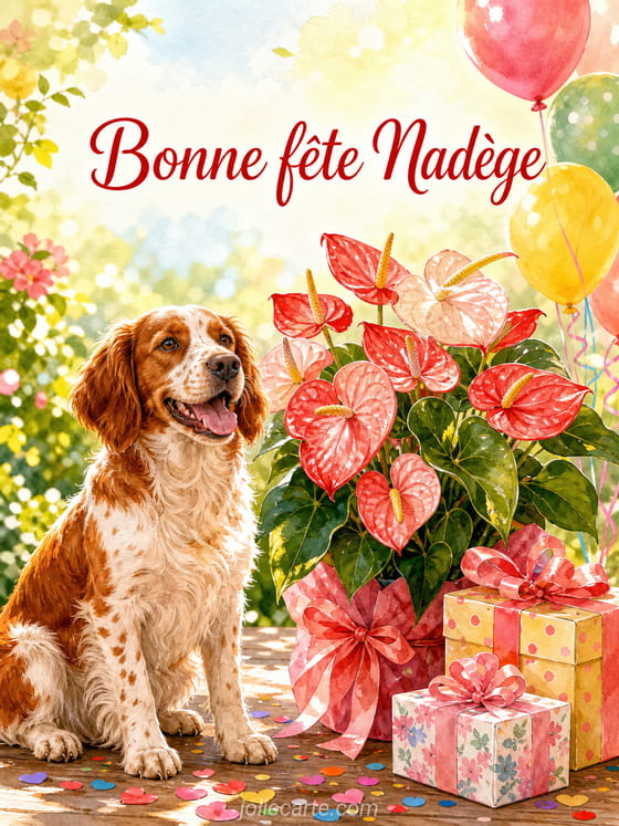 Carte bonne fête Nadège