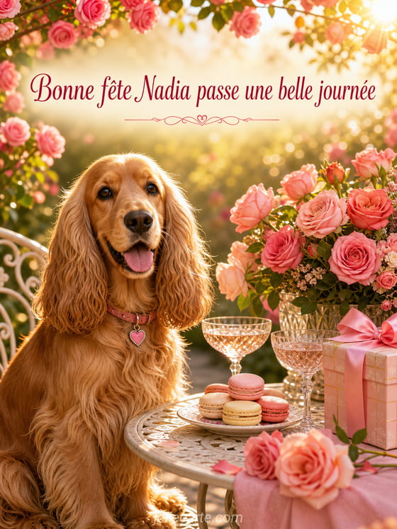 Carte bonne fĂȘte Nadia