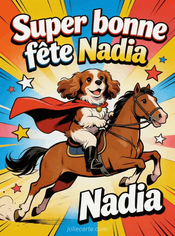 Bonne fête Nadia - Nadia gif bonne fete gratuit