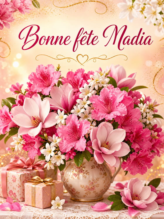 Carte bonne fête Nadia