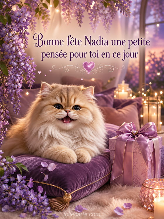 Carte bonne fête Nadia