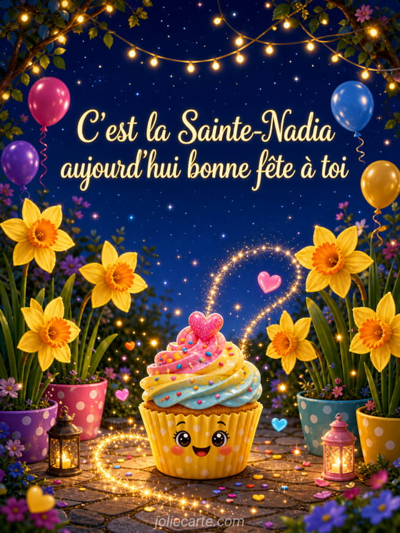 Carte bonne fête Nadia