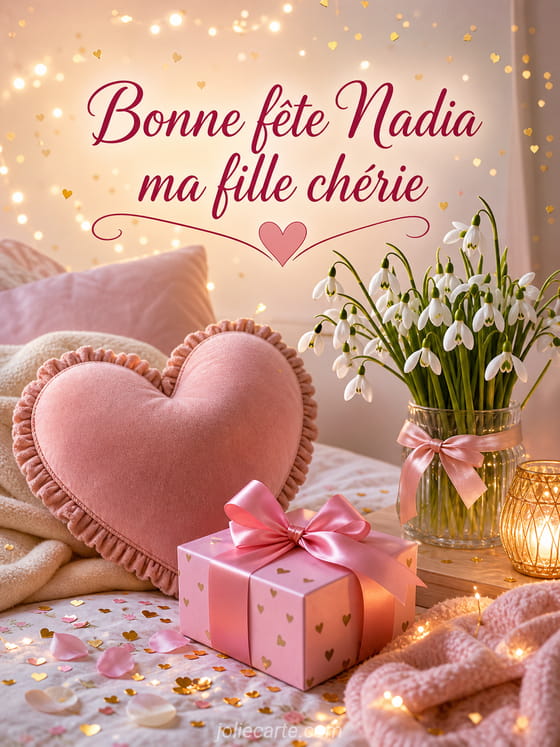 Carte bonne fête Nadia
