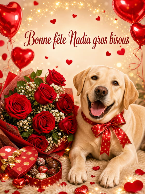 Carte bonne fête Nadia