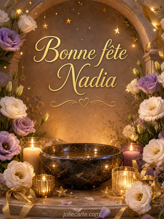 Carte bonne fête Nadia