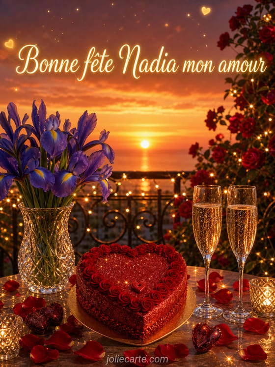 Carte bonne fête Nadia