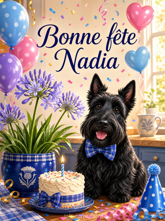 Carte bonne fête Nadia