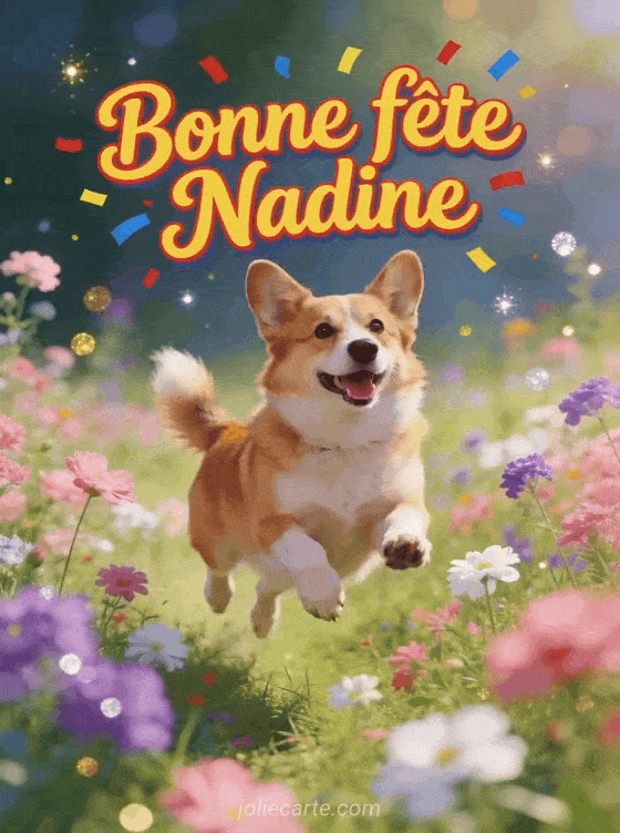 Bonne fête Nadine - Nadine gif bonne fete gratuit
