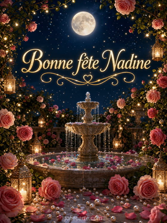 Carte bonne fête Nadine