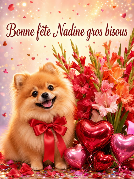 Carte bonne fête Nadine