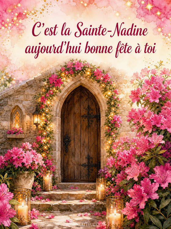 Carte bonne fête Nadine