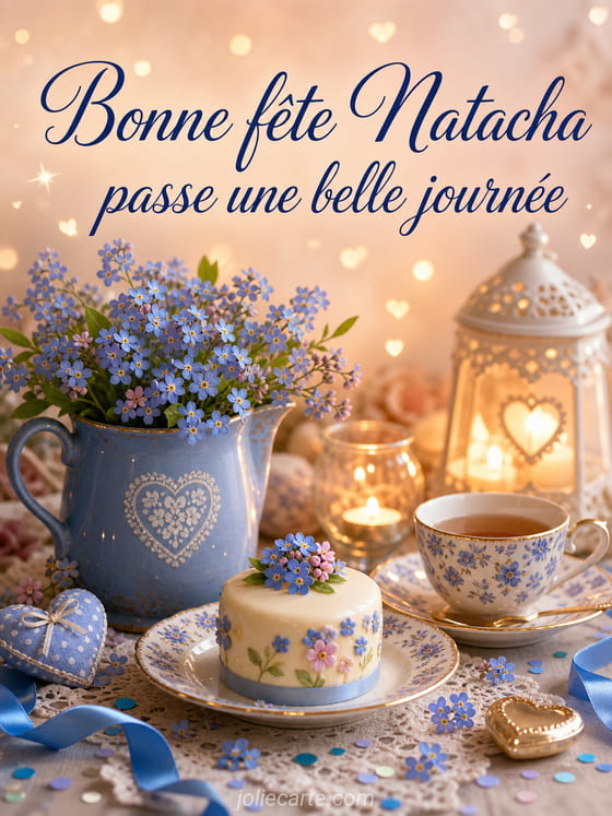 Carte bonne fête Natacha