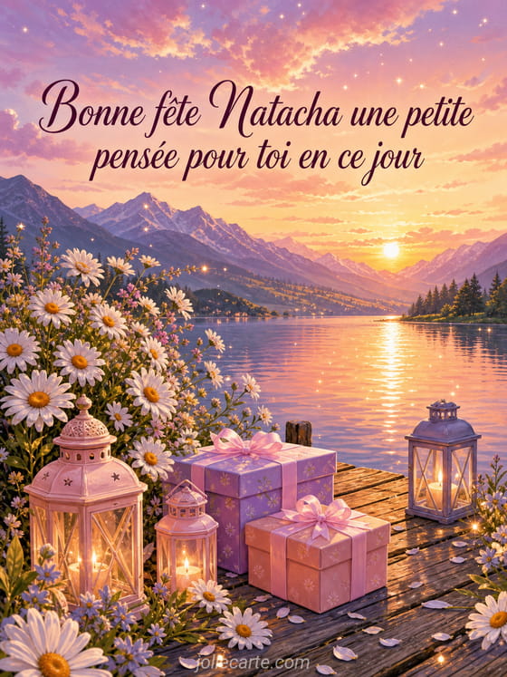 Carte bonne fête Natacha