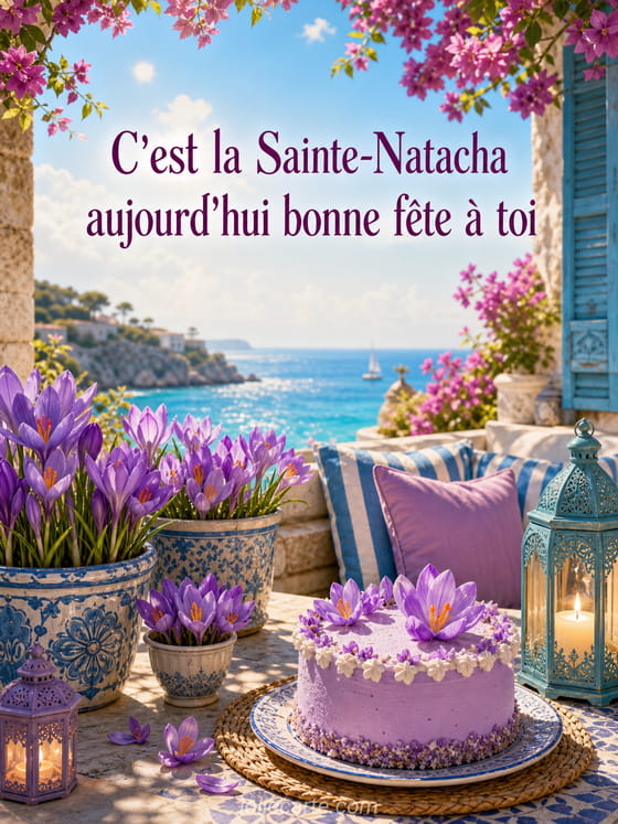 Carte bonne fête Natacha