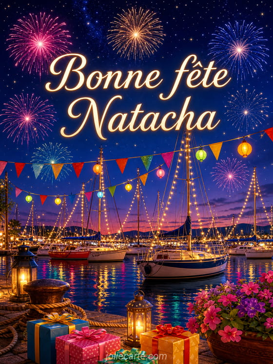 Carte bonne fête Natacha