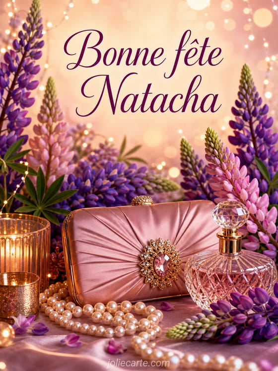 Carte bonne fête Natacha