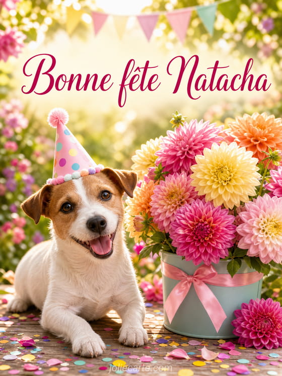 Carte bonne fête Natacha