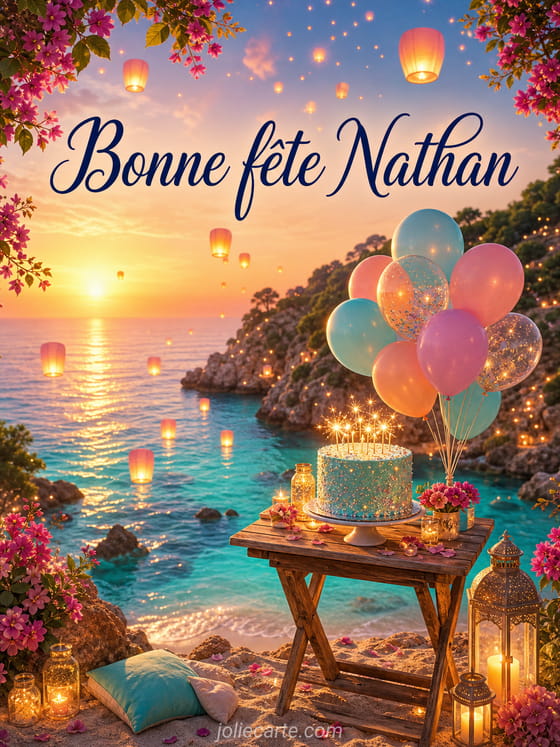 Carte bonne fĂȘte Nathan
