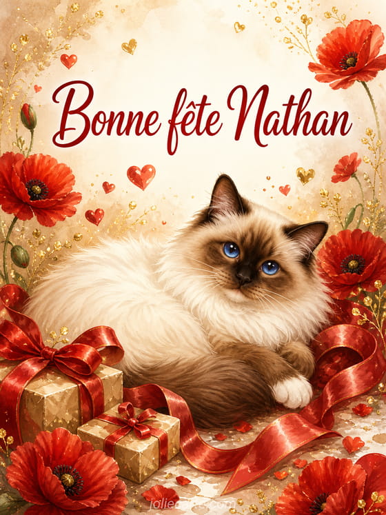 Carte bonne fĂȘte Nathan
