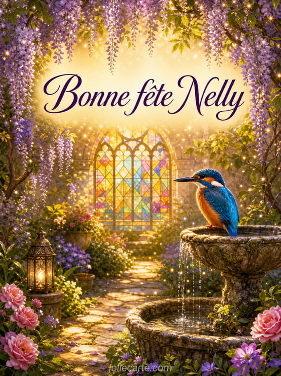 Carte bonne fête Nelly
