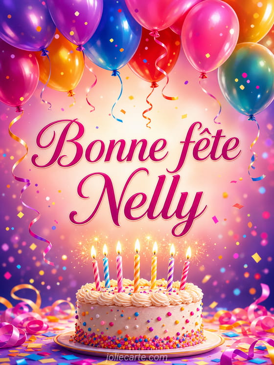 Carte bonne fête Nelly