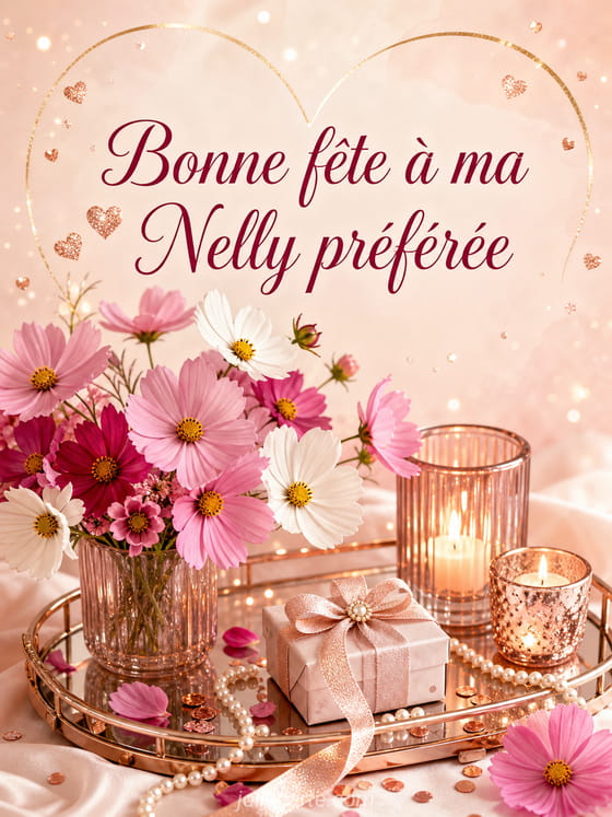 Carte bonne fête Nelly