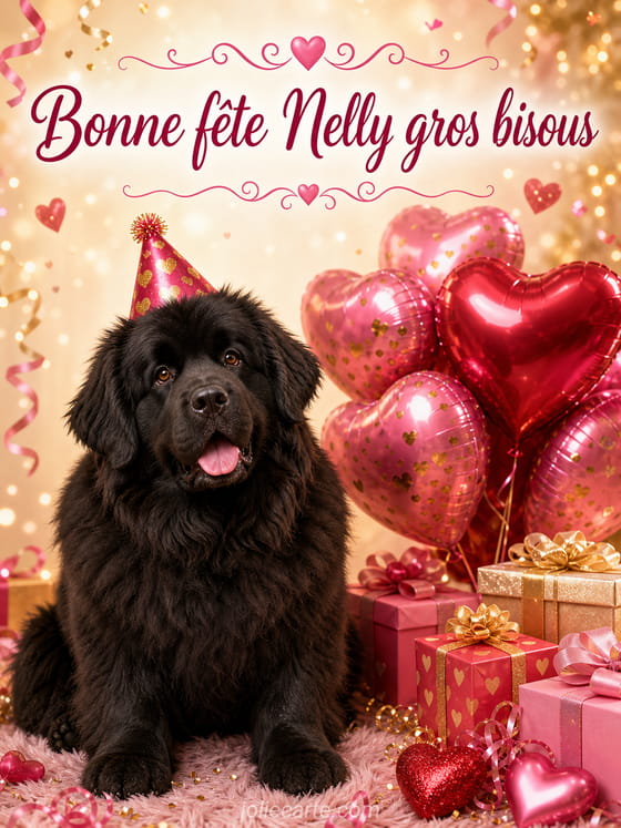 Carte bonne fête Nelly