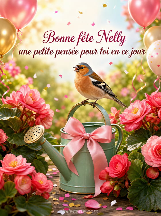 Carte bonne fête Nelly