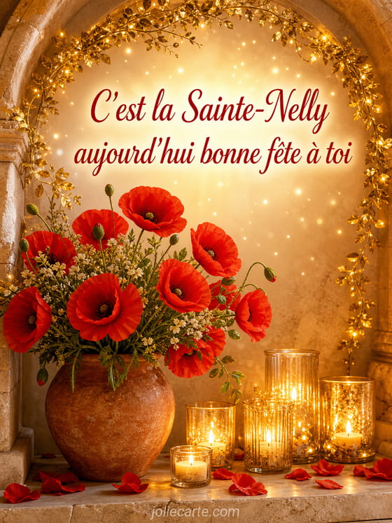 Carte bonne fête Nelly