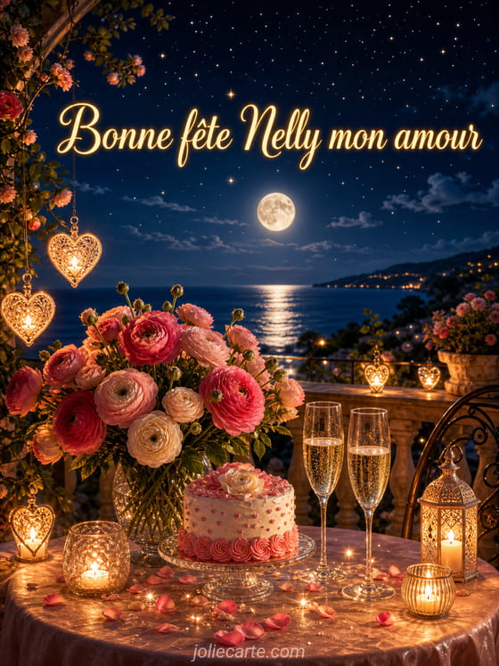 Carte bonne fête Nelly