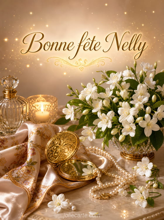 Carte bonne fête Nelly