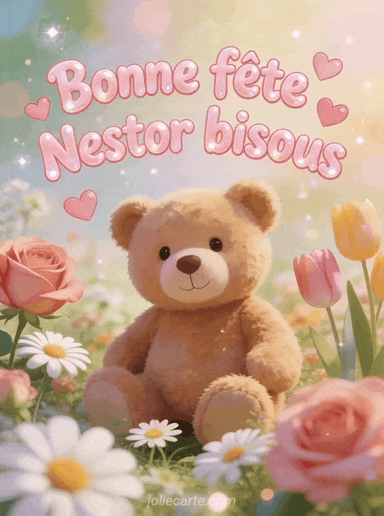Carte bonne fête Nestor animée