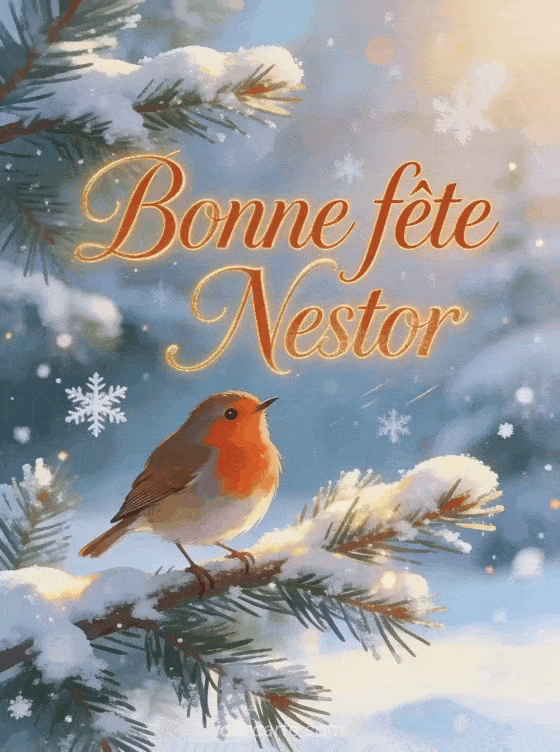 Carte bonne fête Nestor animée