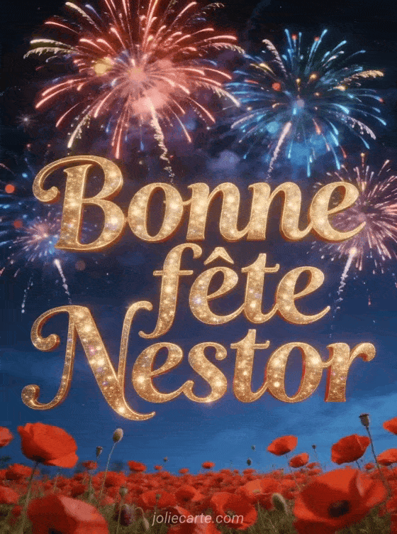 Carte bonne fête Nestor animée