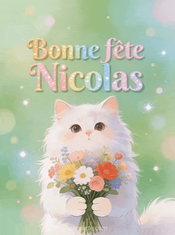 Bonne fête Nicolas - Nicolas gif bonne fete